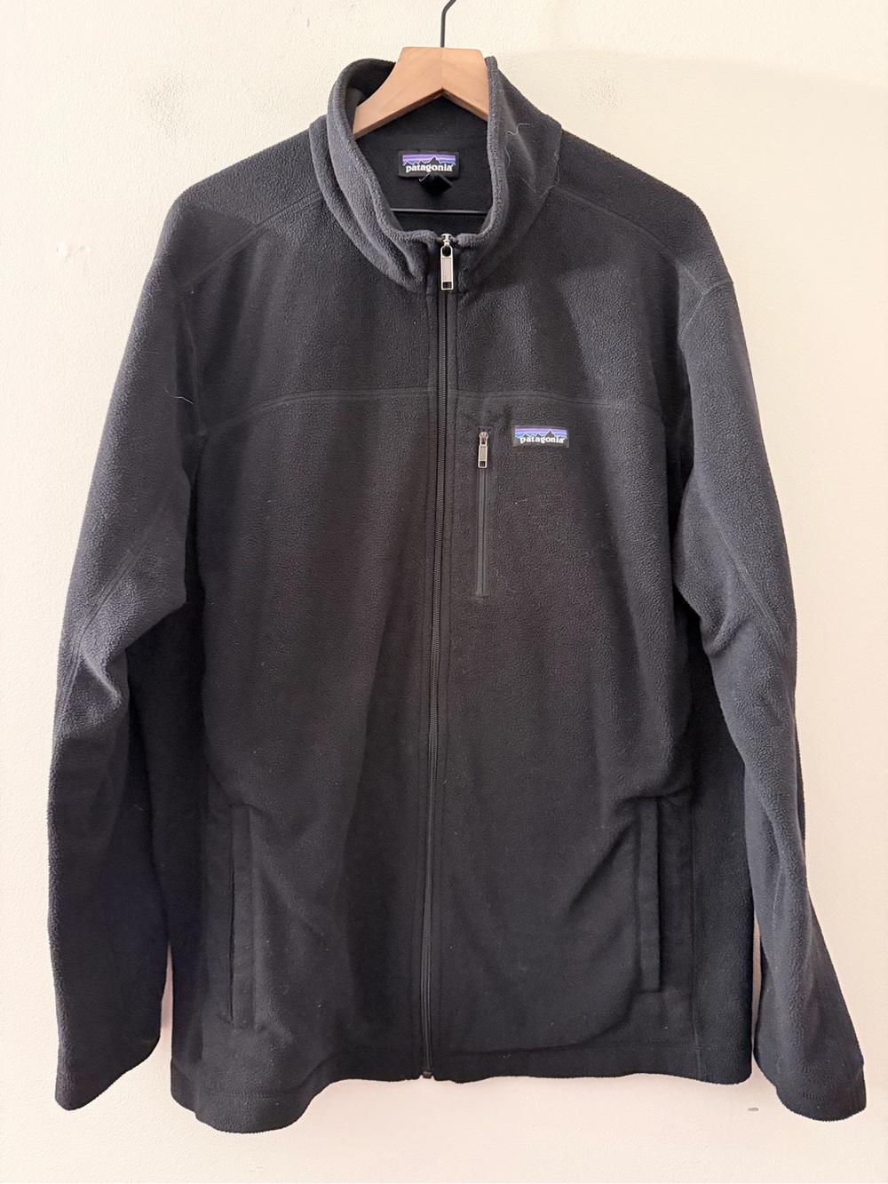 Patagonia Men Full-Zip Fleece Jacket Black XXL